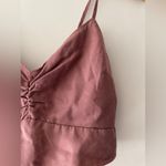 Abercrombie & Fitch Mauve Pink Cropped Smock Back Tank Top Photo 2