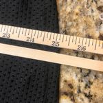 BEBE SPORT Women's Large White/White Mesh Top Shirt Short Sleeve Logo Black Photo 3