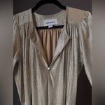 Anthropologie Sabina Musáyev Mercury Shirtdress Silver Metallic Small Photo 7