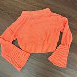 Urban Outfitters BDG  Orange Knit Cropped Cardigan Photo 3