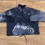 Adidas Women’s Half-Zip Running Windbreaker Jacket – Tie-Dye Oversized Fit - S Photo 0