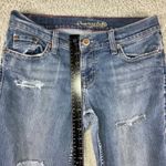 American Eagle Vtg  Flare Leg Jeans Women 10 Low Rise Stretch Distressed 30x30 Photo 4