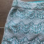 Loft Lace High Waist Turquoise White Shorts Photo 8