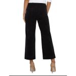 Liverpool Los Angeles Women's Pants Size 14 32 Wide Leg Corduroy Crop Black Photo 1