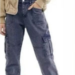 We The Free Free people jeans cargo  PLATOON JOGGER PANTS HIGH RISE DENIM blue Photo 0