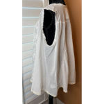 Karyn Seo White Sleeveless Button Up Blouse‎ Floral Embroidery Lace Trim Large Size undefined Photo 3