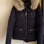 Topshop 👜 Faux Fur Hooded Puffer Jacket Size: 10 Photo 1
