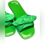 Kate Spade Green Bernadette Bow Tie Flat Sandals Size 5.5 NWOB Photo 8