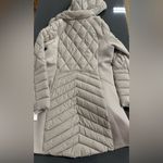 Bernardo  Hooded Puffer Jacket Neoprene Bib Size M Shadow Photo 4