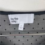 by the way. Black Sheer Swiss Dot Long Sleeve Bodysuit Photo 4