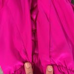 Amanda Uprichard  100% silk hot pink fuscia mini halter dress w/ ruffle - XS Photo 6