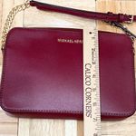 Michael Kors Jet Set Dark Berry Leather Zip Chain Crossbody Bag Photo 6