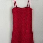 Billabong X Sincerely Jules Collab Playing for Keeps Dress Smocked Red Black XS Photo 0