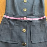 Tory Burch Gray Sleeveless Dress with Gold Buttons Photo 13