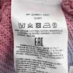 GAS Ombre Sweater Orange Pink Blue Chunky Crew Neck 100% Cotton Size Small New Photo 4