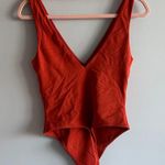 Aritzia burnt orange red v neck bodysuit Photo 1