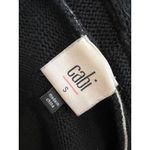 CAbi  Knit Comfort‎ Cardigan Sweater Small Style 5633 Black Preppy Varsity Y2K Photo 3
