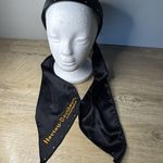 Harley Davidson Headband with Attached Hair Scarf Black Rhinestone Embroidered Photo 0