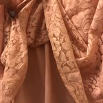 Hint of Mint Pink Floral Lace Blouse Photo 2