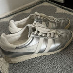 Anthropologie gola  silver low top torpedo sneakers size 8 Photo 0