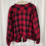 Torrid Red Plaid Brushed Twill&Faux Fur Collar Trucker Jacket Sz.4 Photo 11