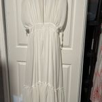 Elegant White Maxi Dress Size L Photo 6