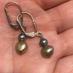 Freshwater pearl dangle earrings Photo 2