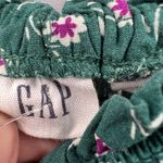 Gap  XXL Green Floral Smocked Bodice Tiered Midi Dress 100% Rayon Spring Casual Photo 3