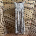 Blue Island ‎ Tan Snakeskin Print Strapless Maxi Dress Size Small Photo 2