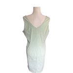 Jones New York Vintage Green & White Gingham Cotton Dress L Size 14 Photo 3
