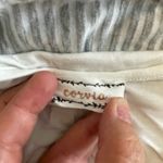 Women's Grey Striped Babydoll Tank Top Size Medium Photo 2