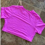 SKIMS Fits Everybody Super Cropped T-Shirt Neon Orchid Size XL Photo 8