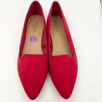 Seychelles  suede pointed toe red flats women’s Size 6 1/2 Photo 2