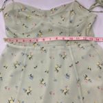 Green floral print slip dress woman’s size medium Photo 8