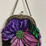 Christina vintage Embellished Floral Beaded Bag NWOT Purple Photo 2