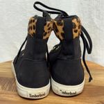 Timberland Skyla Bay 6" Leather Sneaker Boots Shoes Women's Size 7 Black Leopard Photo 5
