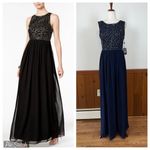 Adrianna Papell Stunning New Beaded Bodice Chiffon Mother of the Bride Gown! Photo 1