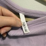NIKIBIKI  Lavender Purple Ribbed One Shoulder Seamless Tank OS Photo 1
