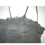 Womens New Ralph Lauren $398 NWT Gray Leather Suede Lace Tank Top Cami Nice 12 Photo 7