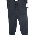 Black Tape Womens Sweater Pants Joggers Ribbed Drawstring Black 2X Photo 0