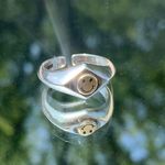 Sterling Silver 925 Smiley Face Ring Photo 0