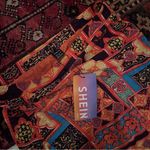 SheIn Orange print slit midi mini skirt Photo 7