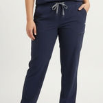 FIGS  Technical Collection Navy Scrub Pants XL Petite Straight Leg Drawstring Photo 0