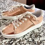 ZARA Two Tone Rose Gold Sneakers Shoes Photo 3