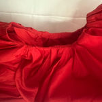 Abercrombie & Fitch  Viral Red One-Shoulder Cutout Maxi Wedding Guest Dress Large Photo 5