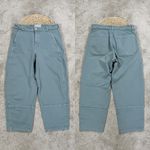 Everlane  Women’s The Utility Barrel Cropped Ankle Pants High Rise Bluish Gray 8 Photo 2