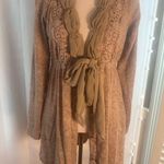 Altar'd State Altar’d State Boho Crochet Tie Front Cardigan – Women’s Medium Photo 0