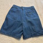 Lee Vintage Indigo Denim Pleated Shorts Photo 3