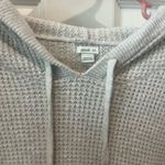 Aerie  Gray Waffle Knit Hoodie Photo 1