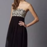 Lilly Pulitzer Gold and Black Silk Dress Photo 0